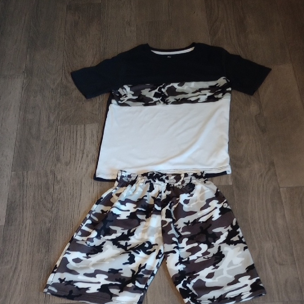 RBX Black and White Camo Kids Matching Set